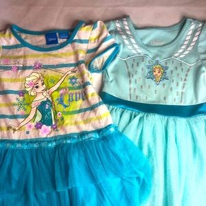 Toddler Girls Frozen Elsa Girl (2 Dresses Set)